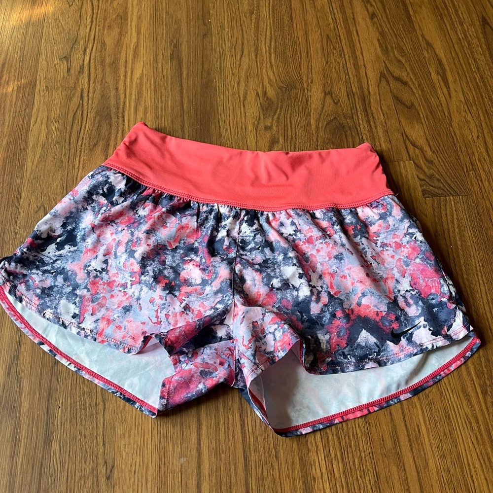 Nike Women's Athletic Shorts in Pink and Blue